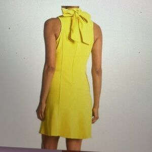 Donna Morgan NEW sunny Yellow Sleeveless dress with back tie sz 2